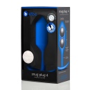 Wtyczka analna b-Vibe Snug Plug 4 Navy - obciążona wewnętrznymi kulkami, długość 13,3 cm, średnica 4,4 cm - 1