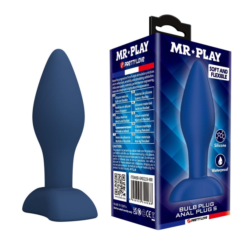 Korek analowy Bulb Anal Plug S - zwężany, 6 cm - 1