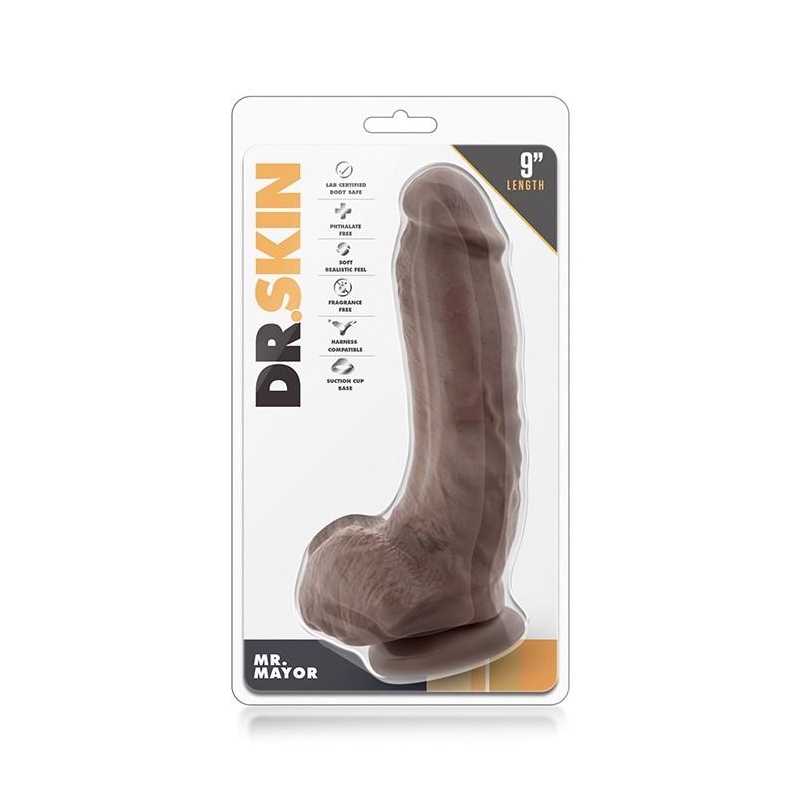 DR. SKIN REALISTIC COCK MR MAYOR 9INCH - 1