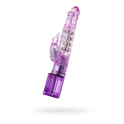 Wibrator A-Toys High-Tech Fantasy z podwójną stymulacją i metalowymi kulkami, 14 cm - 1