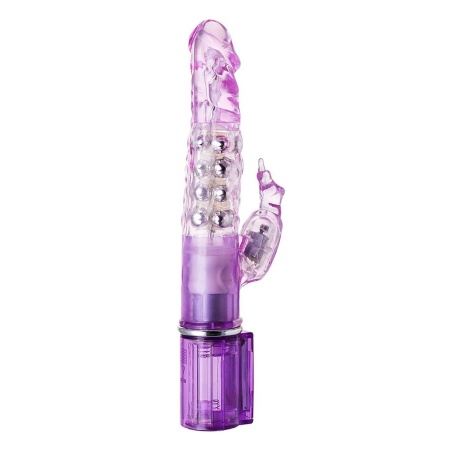 Wibrator A-Toys High-Tech Fantasy z podwójną stymulacją i metalowymi kulkami, 14 cm - 4