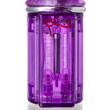 Wibrator A-Toys High-Tech Fantasy z podwójną stymulacją i metalowymi kulkami, 14 cm - 10