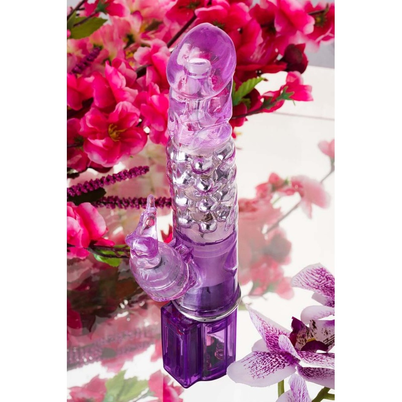 Wibrator A-Toys High-Tech Fantasy z podwójną stymulacją i metalowymi kulkami, 14 cm - 14