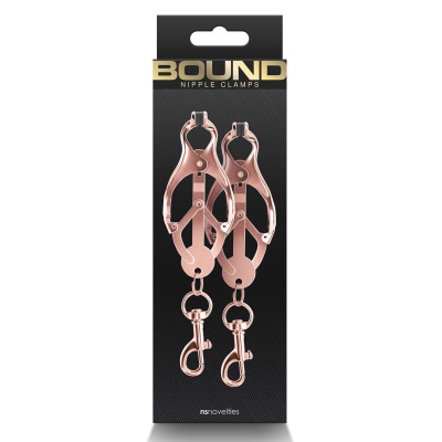 BOUND NIPPLE CLAMPS C3 ROSE GOLD - 1