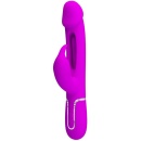 Wibrator króliczek Kampas 3 in 1 z ruchomym języczkiem i 2 silnikami - 7 trybów wibracji, wymiary opakowania 290 x 105 x 65 mm - 1