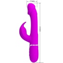 Wibrator króliczek Kampas 3 in 1 z ruchomym języczkiem i 2 silnikami - 7 trybów wibracji, wymiary opakowania 290 x 105 x 65 mm - 5