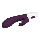 Wibrator Naughty Bunny - podwójna stymulacja, 30 funkcji, 20 cm - 6