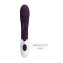 Wibrator Naughty Bunny - podwójna stymulacja, 30 funkcji, 20 cm - 9