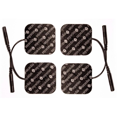 Elektrody samoprzylepne E-Stim ORION – 4 szt., złącze 2 mm, 4 x 4 cm - 1 2