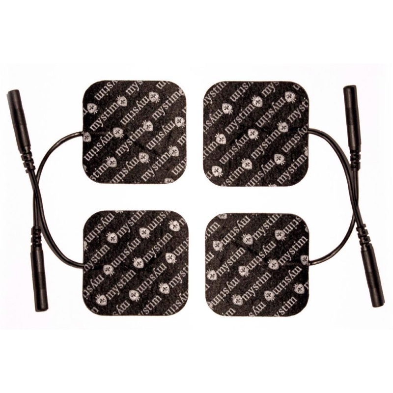 Elektrody samoprzylepne E-Stim ORION – 4 szt., złącze 2 mm, 4 x 4 cm - 2