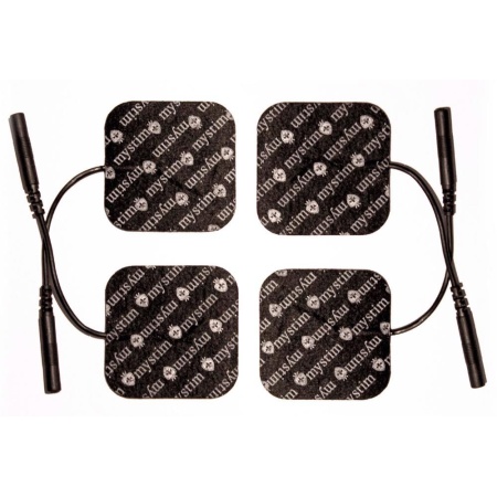 Elektrody samoprzylepne E-Stim ORION – 4 szt., złącze 2 mm, 4 x 4 cm - 2