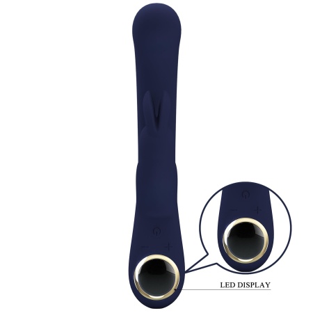 Wibrator króliczek Lamar Blue - dwustrefowa stymulacja punktu G i łechtaczki, 22 cm - 3