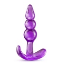 Korek analny Triple Bead - trzykulowy TPE z podstawą kotwiczącą, 9,5 cm - 3