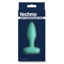Korek analny Techno Prism Teal - wirujący i wibrujący, 16 funkcji, 10,9 cm - 5