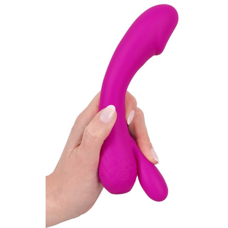 Wibrator Super Soft Silicone Rab – ekstremalnie elastyczny, podwójny silnik, 17,7 cm - 9