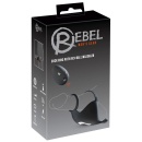 Pierścień na penisa z wibracją RC Ball – podwójny pierścień i ramię stymulujące krocze, dł. 12,3 cm - 1