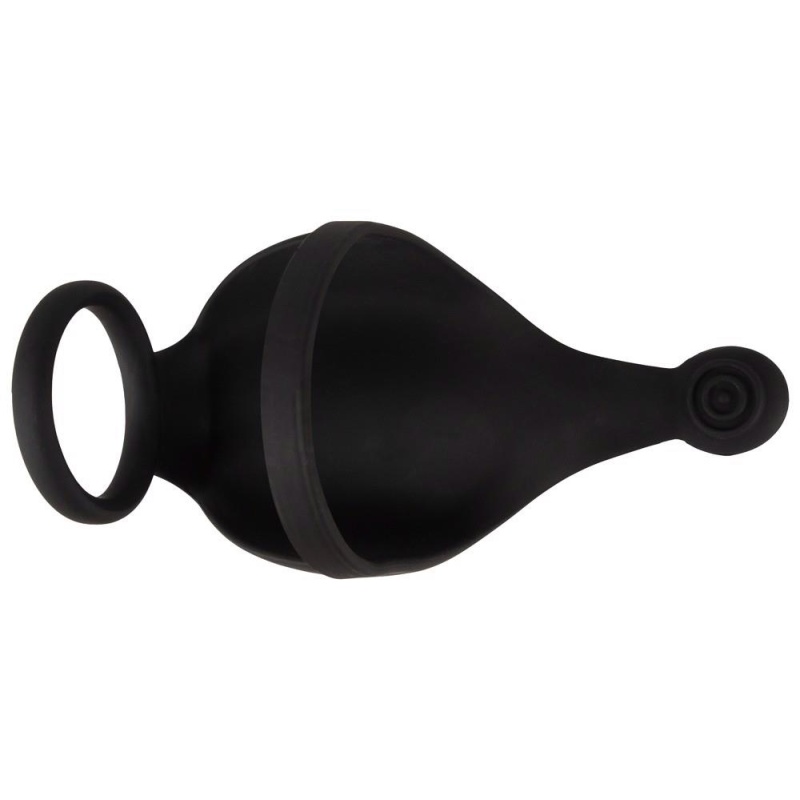 Pierścień na penisa z wibracją RC Ball – podwójny pierścień i ramię stymulujące krocze, dł. 12,3 cm - 4