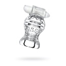 Masażer Lingam Shakti - Wibrujący Masturbator z Przezroczystego TPE, 9 cm - 1