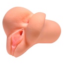 Masturbator PDX Plus Pick Your Pleasure Stroker Light – podwójne wejście waginalne i analne, tunel ssący, długość 16,5 cm - 2