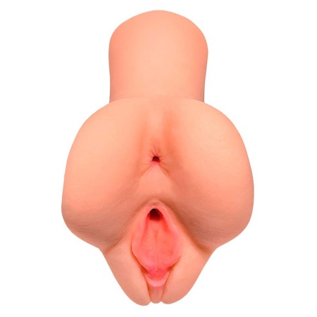 Masturbator PDX Plus Pick Your Pleasure Stroker Light – podwójne wejście waginalne i analne, tunel ssący, długość 16,5 cm - 3