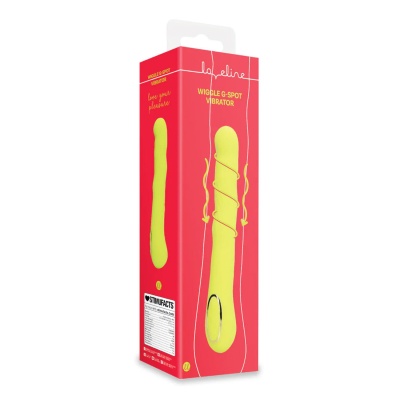 Wibrator punktu G Wiggle Lime Passion - ruchoma końcówka, smukły profil i silikon medyczny - 1 2