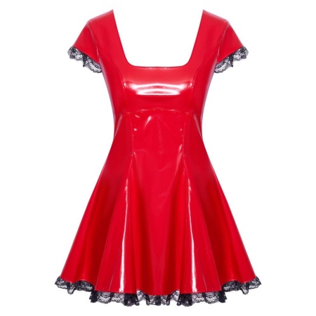 Vinyl Dress red L - 6