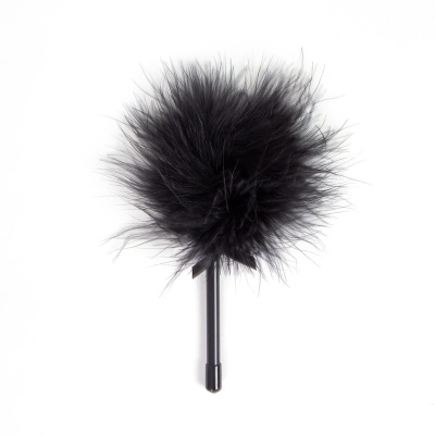 MINI BLACK FEATHER TICKLER - 1