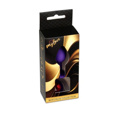 MyLove Toys - Jewellery Purple Silicone PLUG Small - 1