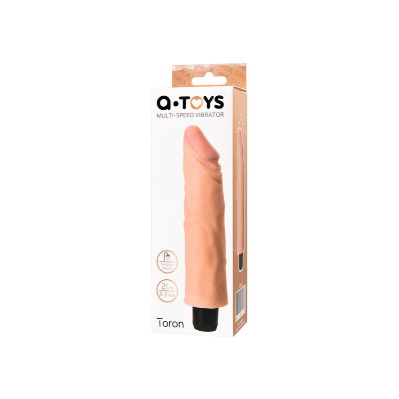 A-TOYS Realistyczny Wibrator TPE z Regulacją Wibracji, 19 cm - 5
