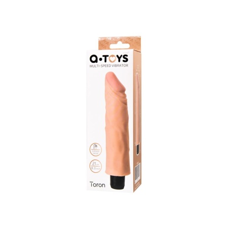 A-TOYS Realistyczny Wibrator TPE z Regulacją Wibracji, 19 cm - 5