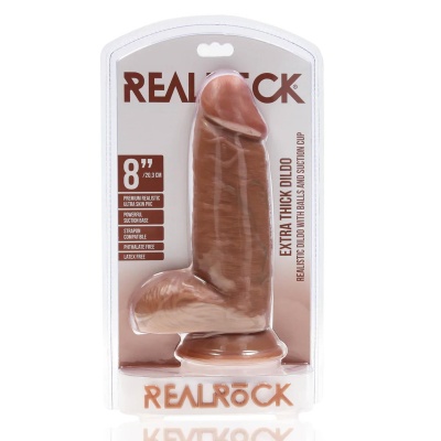 Extra Thick Straight with Balls 20,3 cm - Tan - 1 2