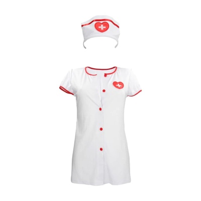 Nurse Costume - S/M - White - 1