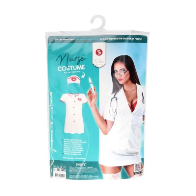 Nurse Costume - S/M - White - 1 2