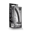 Dildo Temptasia Twist Small Black - Skręcona Powierzchnia i Przyssawka Sercowa, 9,5 cm Długości Użytkowej, Ø 1,9 cm - 1