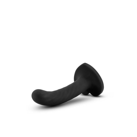 Dildo Temptasia Twist Small Black - Skręcona Powierzchnia i Przyssawka Sercowa, 9,5 cm Długości Użytkowej, Ø 1,9 cm - 4