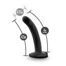 Dildo Temptasia Twist Small Black - Skręcona Powierzchnia i Przyssawka Sercowa, 9,5 cm Długości Użytkowej, Ø 1,9 cm - 5