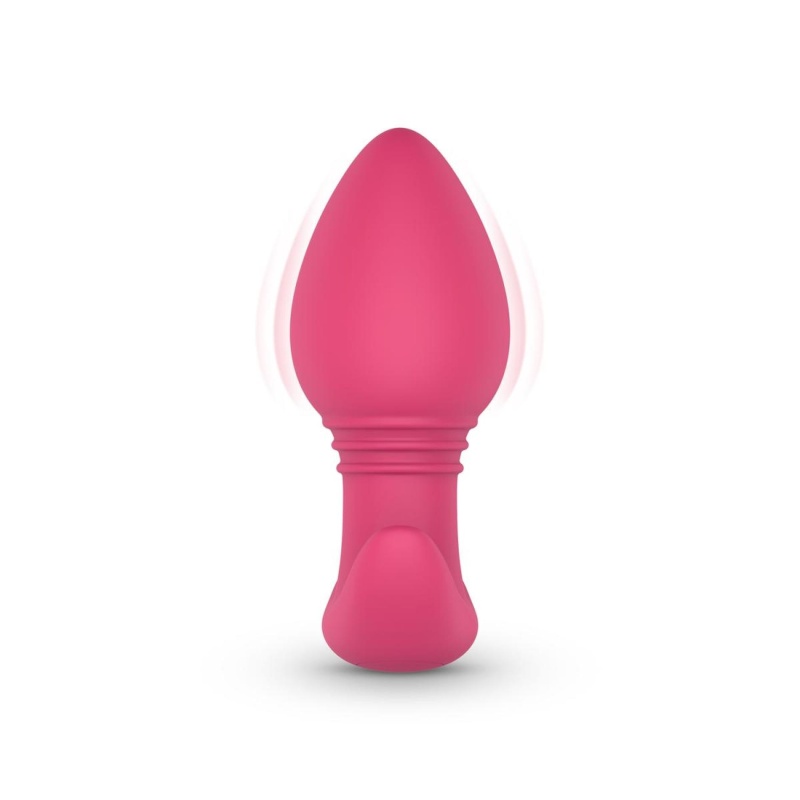 Wibrujący korek analny EasyConnect Axel sterowany aplikacją, 9 wzorów wibracji, silikon medyczny, 10,1 cm - 4