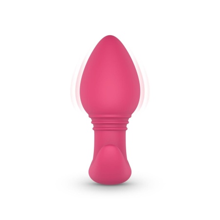 Wibrujący korek analny EasyConnect Axel sterowany aplikacją, 9 wzorów wibracji, silikon medyczny, 10,1 cm - 4