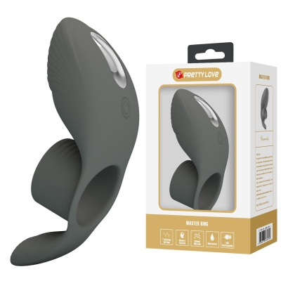Wibrujący pierścień erekcyjny Master Ring z 7 trybami wibracji i pamięcią ustawień, 10,5 cm - 1