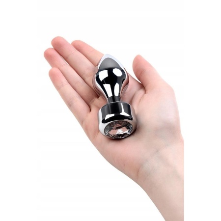 Korek analny Metal by TOYFA z kryształkiem w podstawie, długość 9,5 cm, średnica maks. 3,5 cm, masa 130 g - 2