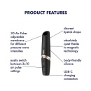 Satisfyer Perfect Kiss - stymulator fal ciśnieniowych w formie szminki, silikon hipoalergiczny, 12 cm, IPX7 - 2