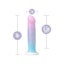 Dildo silikonowe Avant D17 Lucky z przyssawką i teksturą - 20,3 cm, 16,5 cm długości wprowadzanej - 5
