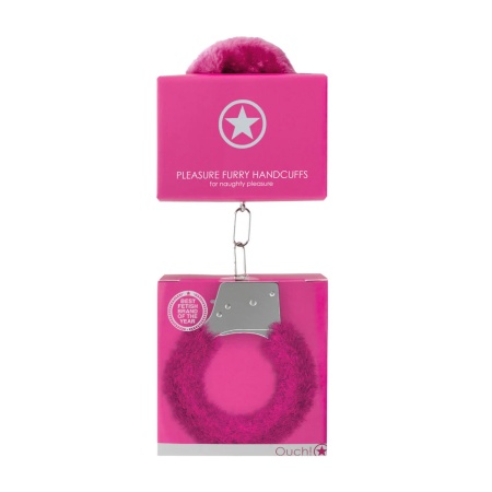 Pleasure Handcuffs Furry Pink - 2