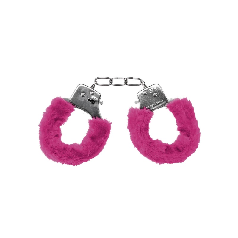 Pleasure Handcuffs Furry Pink - 4
