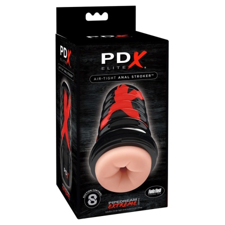 Masturbator analny Air Tight Anal Stroker – rękaw TPR z regulacją podciśnienia ssania, 17,5 cm - 1