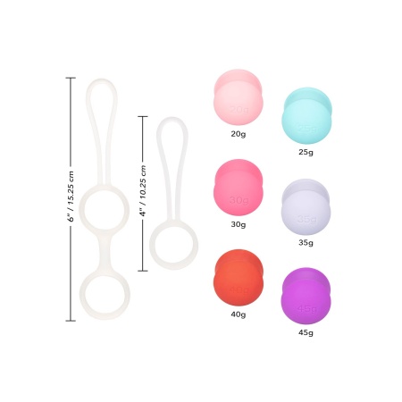 Interchangeable Kegel Set – zestaw kulek Kegla z wymiennymi obciążnikami, 10,25 cm - 5