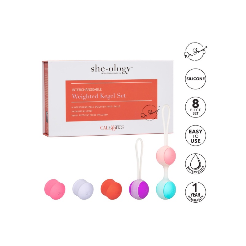 Interchangeable Kegel Set – zestaw kulek Kegla z wymiennymi obciążnikami, 10,25 cm - 6