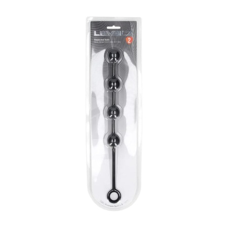 Round Silicone Anal Balls - M - 30mm - Black - 2