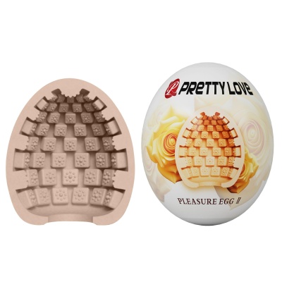 Masturbator Pleasure Egg II z elastyczną wkładką TPR - 1