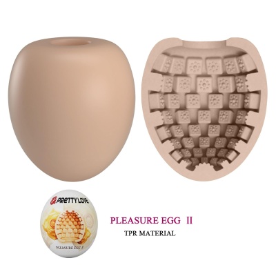 Masturbator Pleasure Egg II z elastyczną wkładką TPR - 1 2